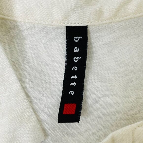 Babette Women's Linen Lagenlook Chore Coat Size‎ S 2X Snap Front Pockets - Picture 5 of 11